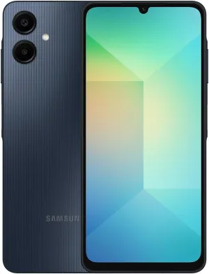 SAMSUNG Galaxy A06 4G LTE (128GB   4GB) Latin Version SM-A065M/DS Factory Unlocked 6.7" Dual Sim 50MP Dual Cam (Case Bundle) - (Black)