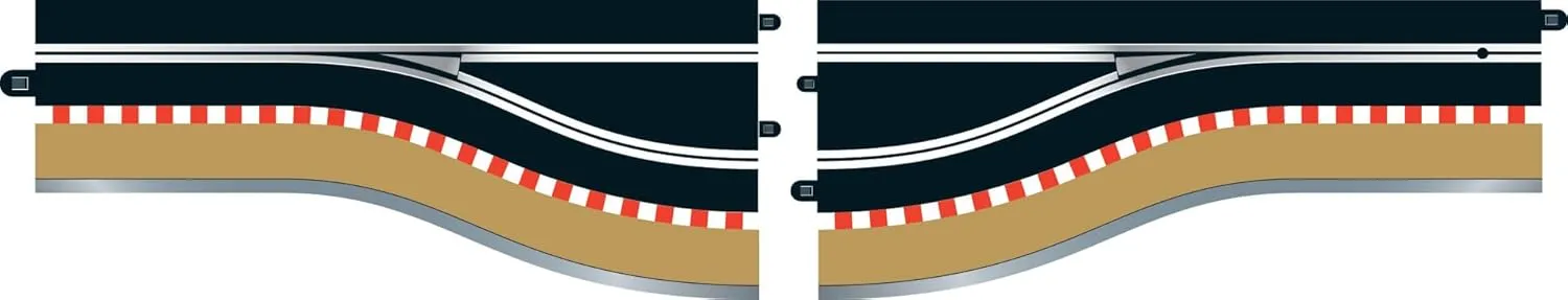 Scalextric Digital Pit Lane in and Out Track Left Hand 1:32 Slot Car Race Track C7014