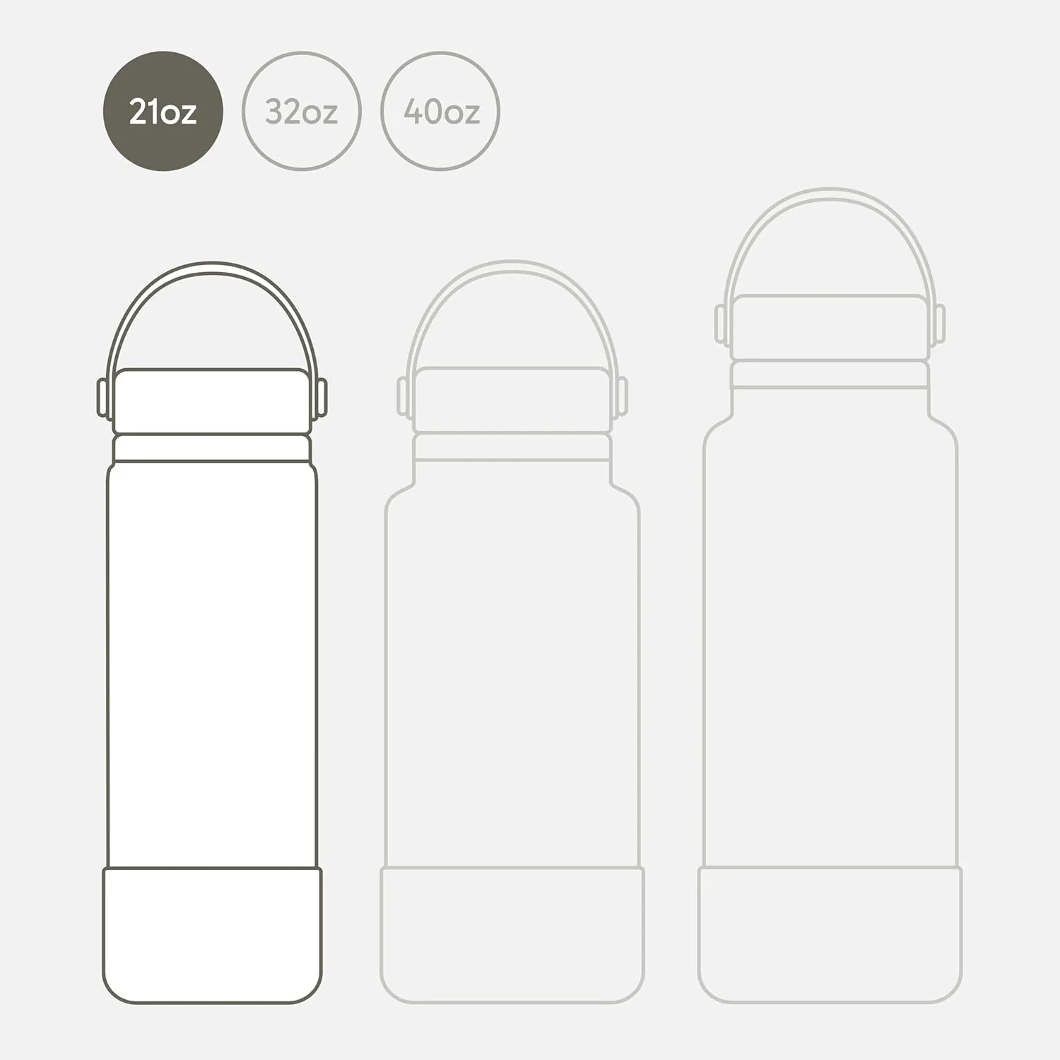Seallama. Stainless Steel Wide Mouth Water Bottle - 2 Lids (Flex Straw Lid) and Double-Wall Vacuum Insulation - Leak Proof, BPA-Free, for Travel, Sports, School, and Car (Forest Green, 21 oz)