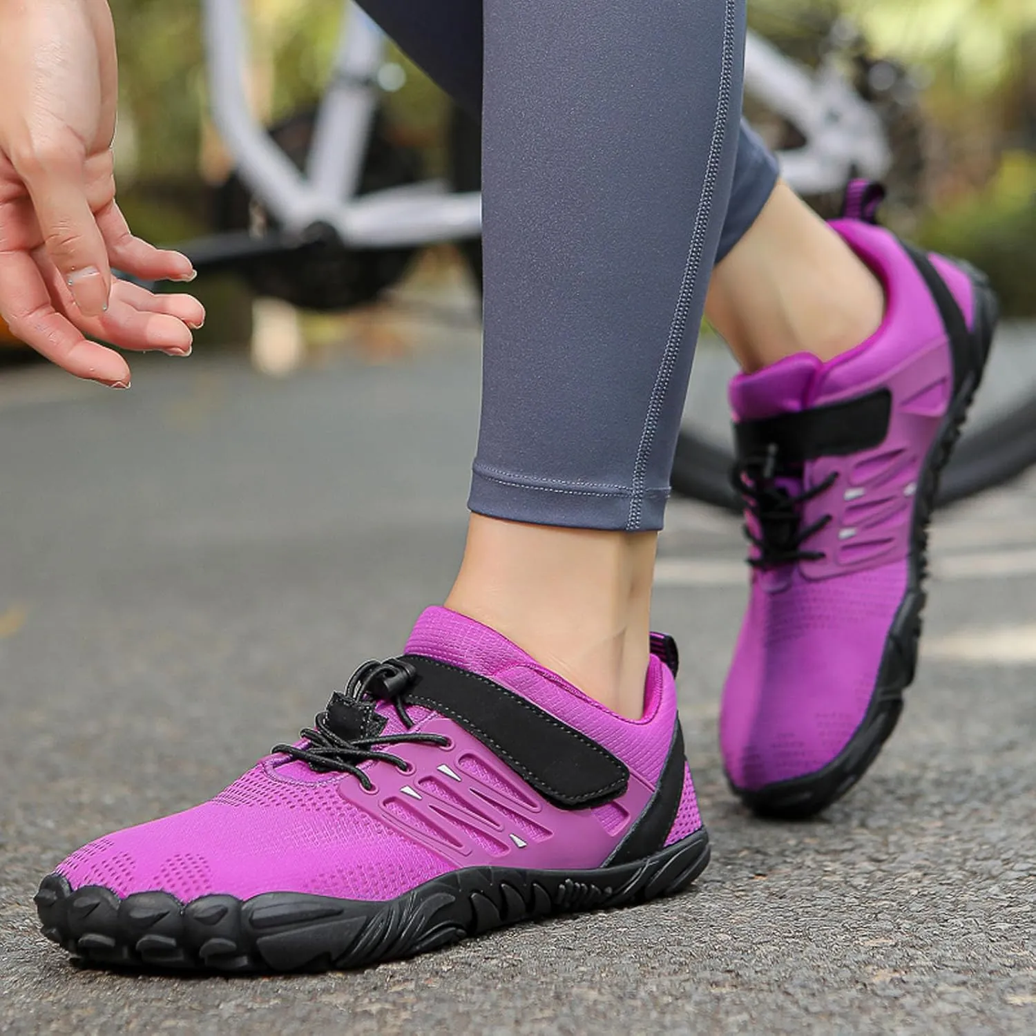 SECHRITE Women's Men’s Barefoot Hiking Shoes Minimalist Trail Running Sneakers Zero Drop Sole Wide Toe Box Parkour Trekking Workout Footwear