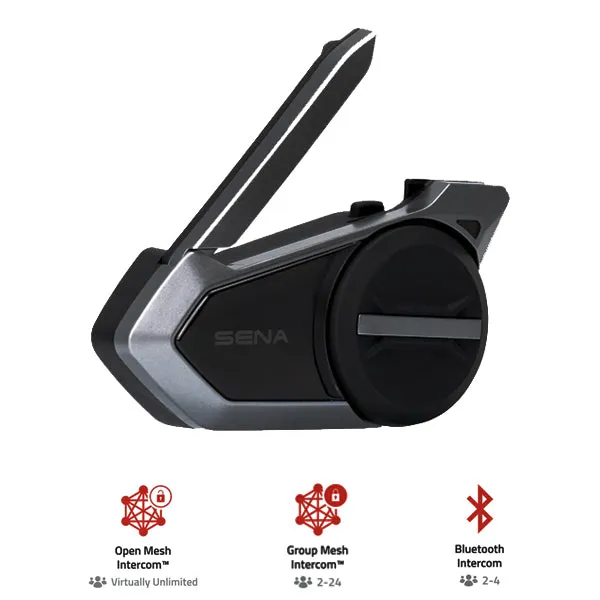 SENA 50S Motorcycle Bluetooth Communication System with Mesh Intercom Single 861541S