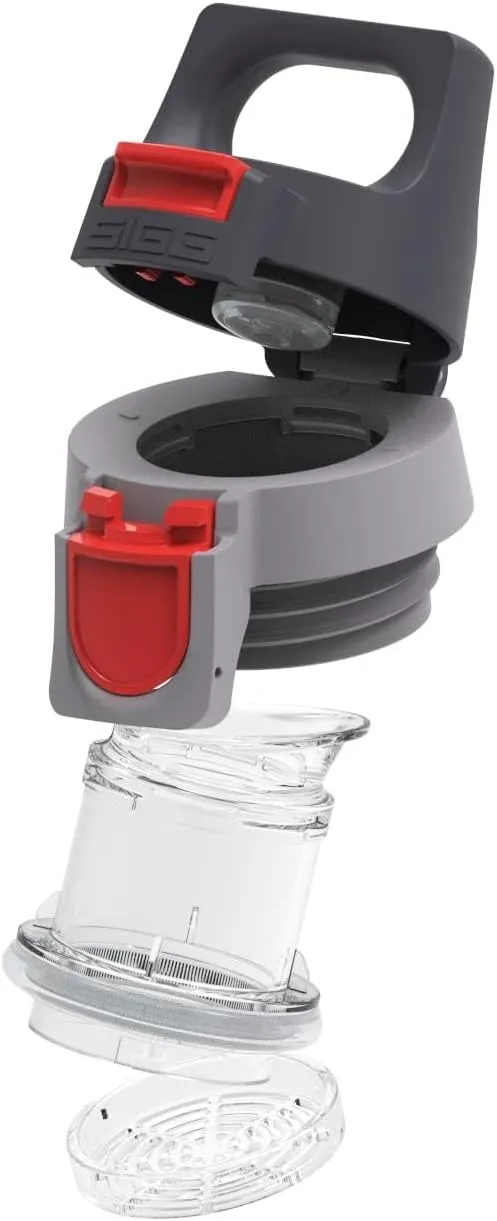 SIGG - Hot & Cold One Top - Compatible Thermo Flask Hot & Cold Bottles - Leakproof - Dishwasher Safe - BPA Free - Grey