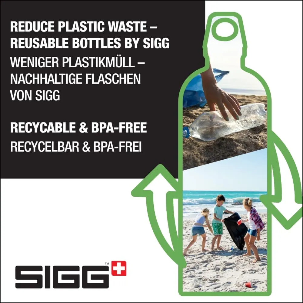 SIGG - Recycled Metal Water Bottle - Traveller - Made in Switzerland - Carbonated Drinks - BPA-Free - 20 Oz