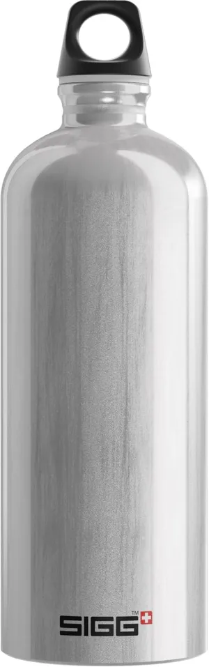 SIGG - Recycled Metal Water Bottle - Traveller - Made in Switzerland - Carbonated Drinks - BPA-Free - 34 Oz