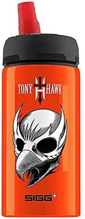 SIGG Tony Hawk Little Skater Water Bottle, 0.4-Liter, Orange