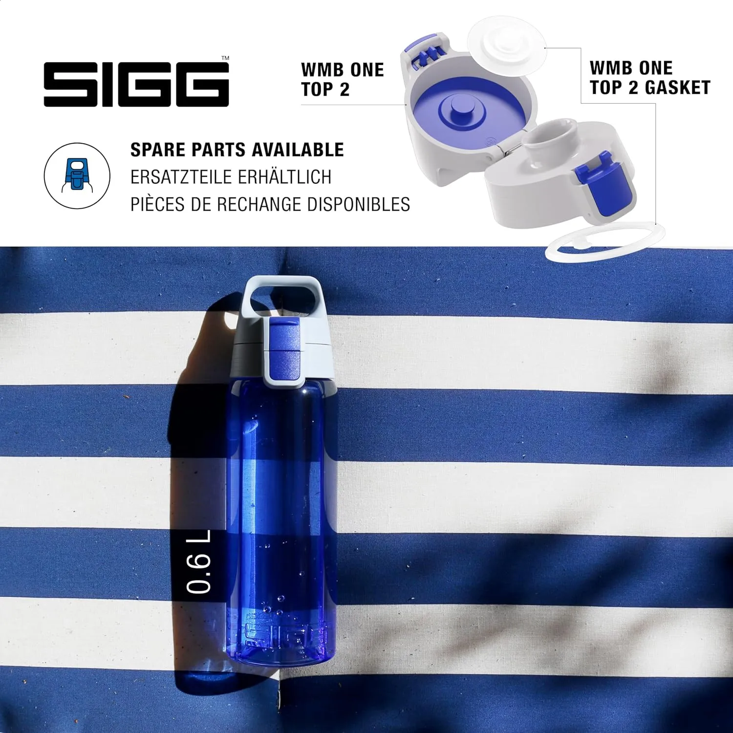 SIGG - Total Color - Refillable Sports Water Bottle - Tritan - Carbonated Drinks - Dishwasher Safe - BPA Free 20Oz, 34Oz