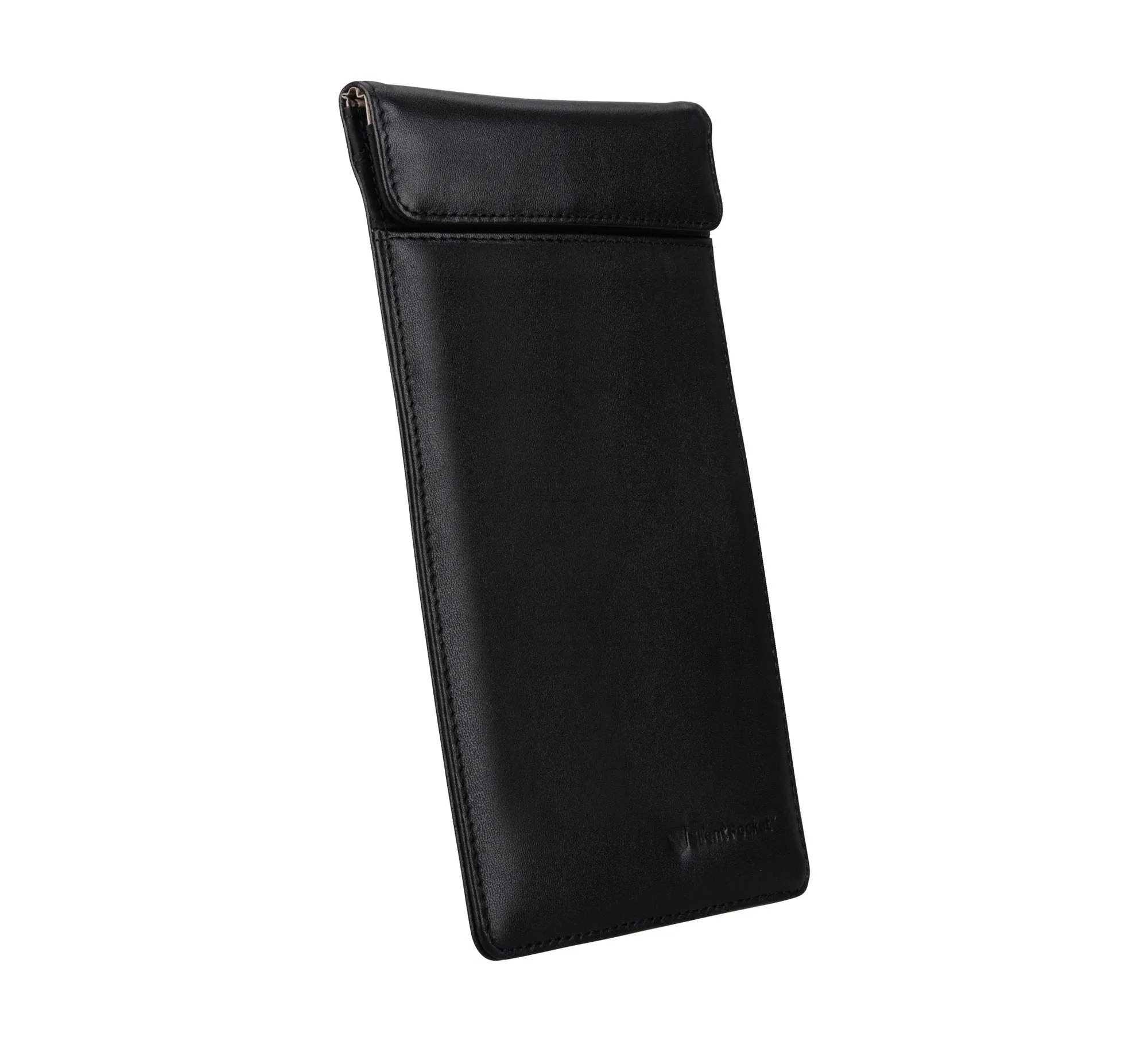 SILENT POCKET Leather Faraday Sleeve For Phones SMALL
