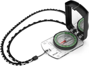 Silva Compass Navigation - Ranger S - Scale 1:25k and 1:50k - Sighting Compass to Determine Direction Over Long Distances - Mirror Rotatable Housing - for Hiking & Outdoor