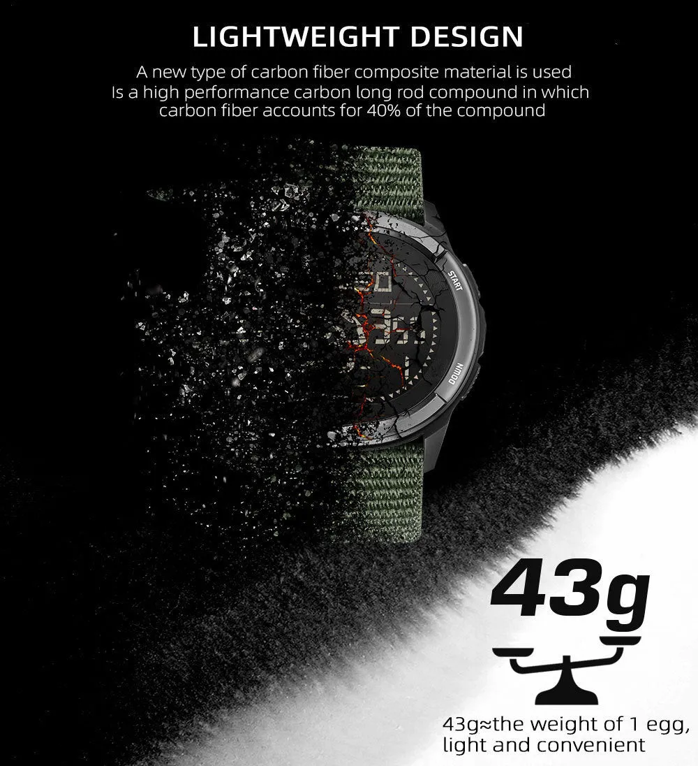 Simple Compass Pedometer Outdoor Smart Watch