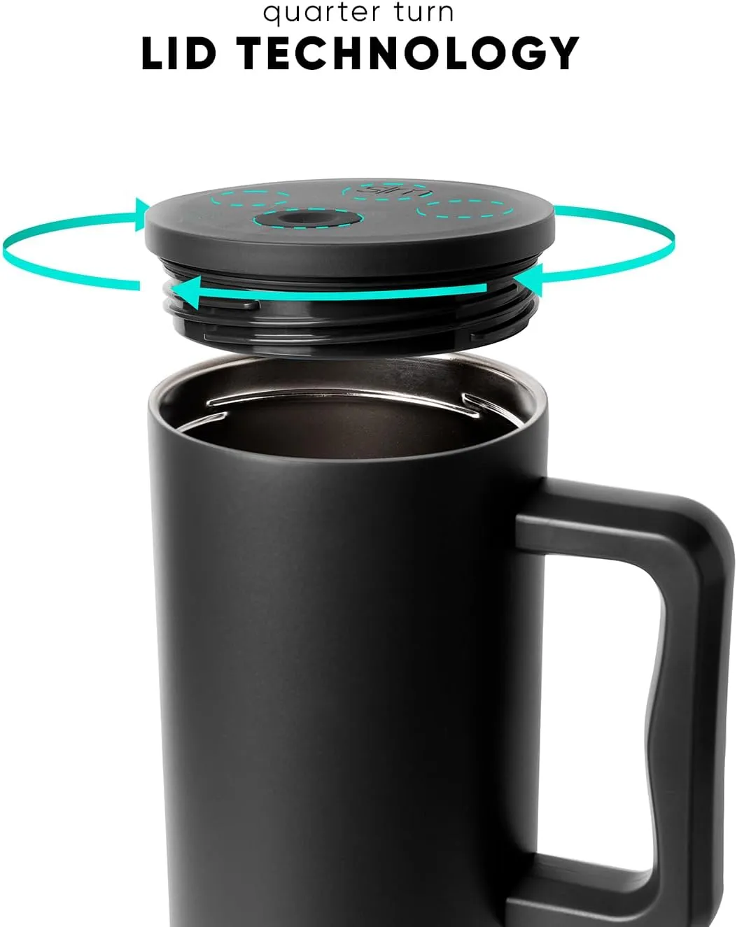 Simple Modern 40 oz Trek Tumbler with Handle and Straw Lid | Cup Holder Friendly Insulated Stainless Steel Travel Mug | Blush