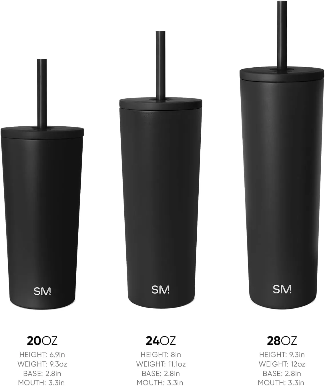 Simple Modern Insulated Tumbler with Lid and Straw | Iced Coffee Cup Reusable Stainless Steel Water Bottle Travel Mug | Gifts for Women Men Her Him | Classic Collection | 28oz | Berry Twist