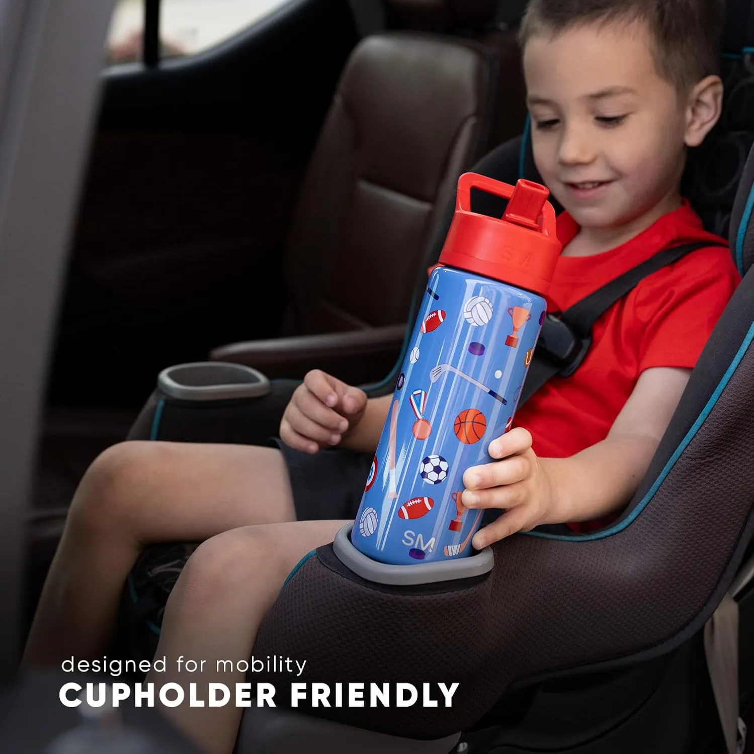 Simple Modern Kids Summit Water Bottle with Straw Lid | 18oz Stainless Steel Cup Insulated Tumbler for Toddlers, School | Rainbow Spark