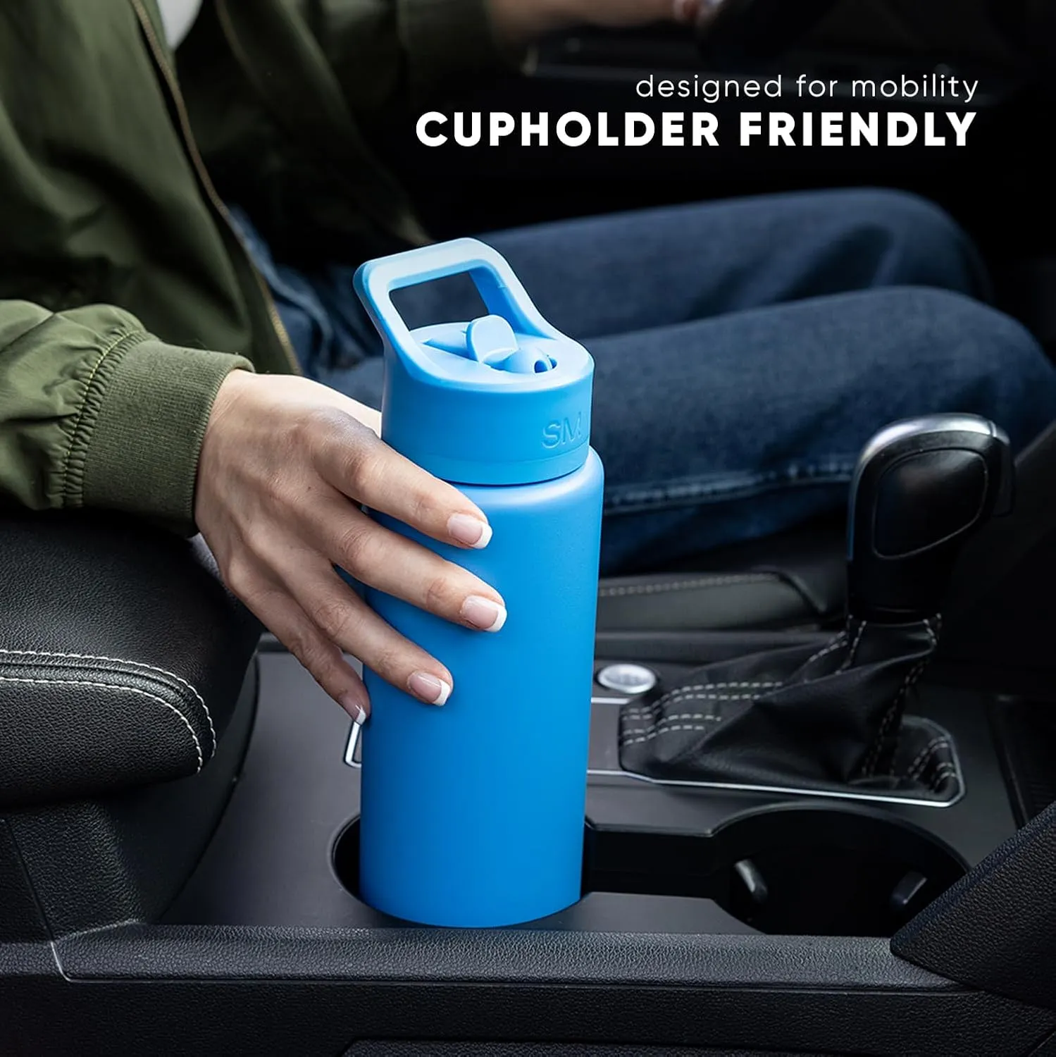 Simple Modern Water Bottle with Straw Lid | Vacuum Insulated Stainless Steel Metal Thermos | Reusable Leak Proof BPA-Free Flask for Sports Gym | Summit Collection | 30oz, Cream Checkmate