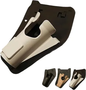 Slide in Fishing Rod Butt Holster, Hands-Free Rod Holder for Fly & Bank Fishing, Quick Draw Waist Belt Inserte Pole Gear, Durable Adjustable Portable Fish Pole Holster with Pocket