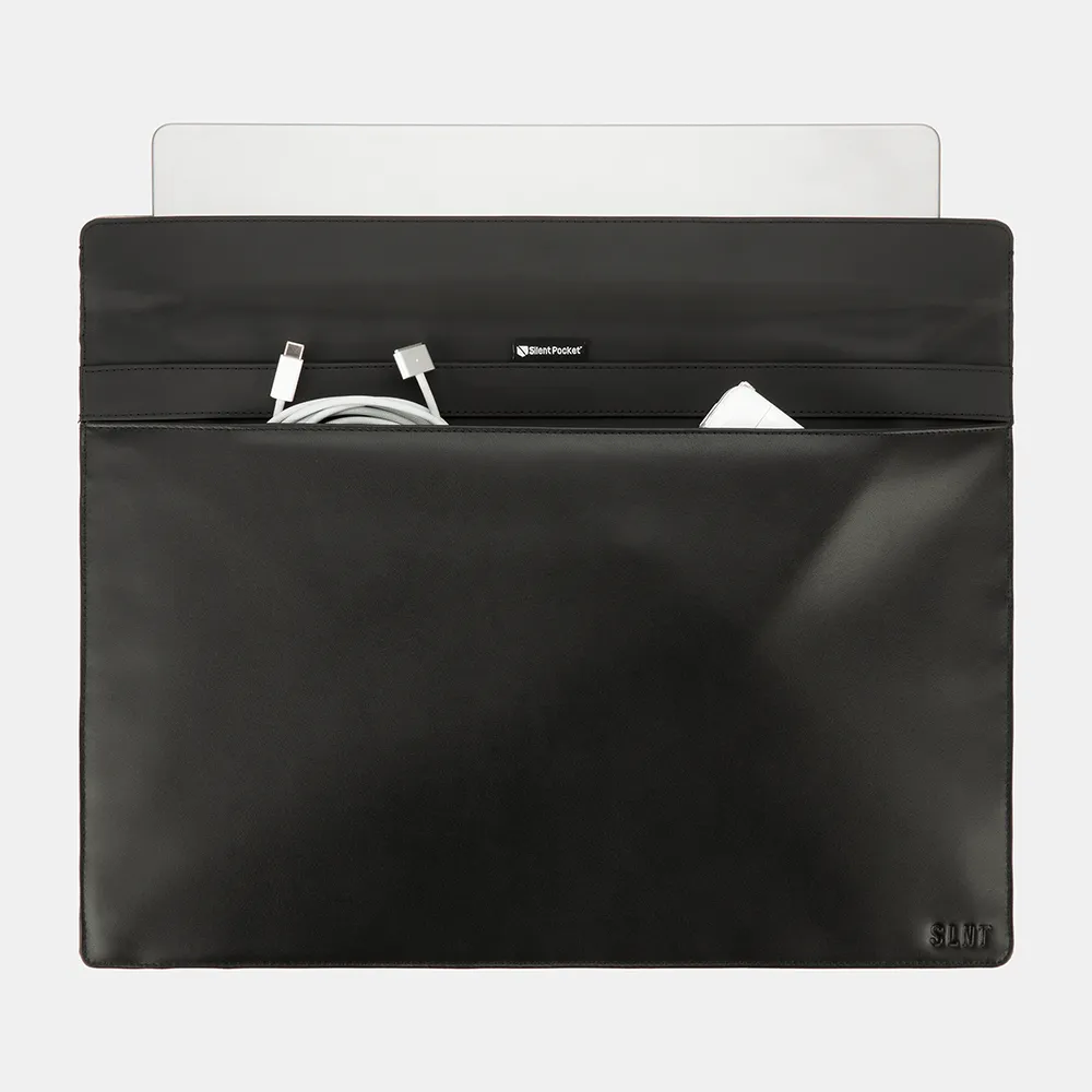 SLNT Silent Leather Faraday Sleeve For Tablets And Laptops 15''