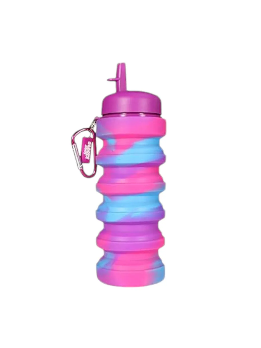 Smily Kiddos Silicone Expandable & Foldable Water Bottle - Purple Pink