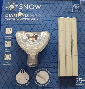 Snow Diamond Series Teeth Whitening Kit, 75  Treatments, for Sensitive Teeth, Advanced Whitening Serum