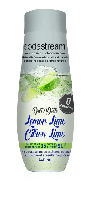 SodaStream Diet Lemon Lime Syrup, 14.8 Fluid Ounce