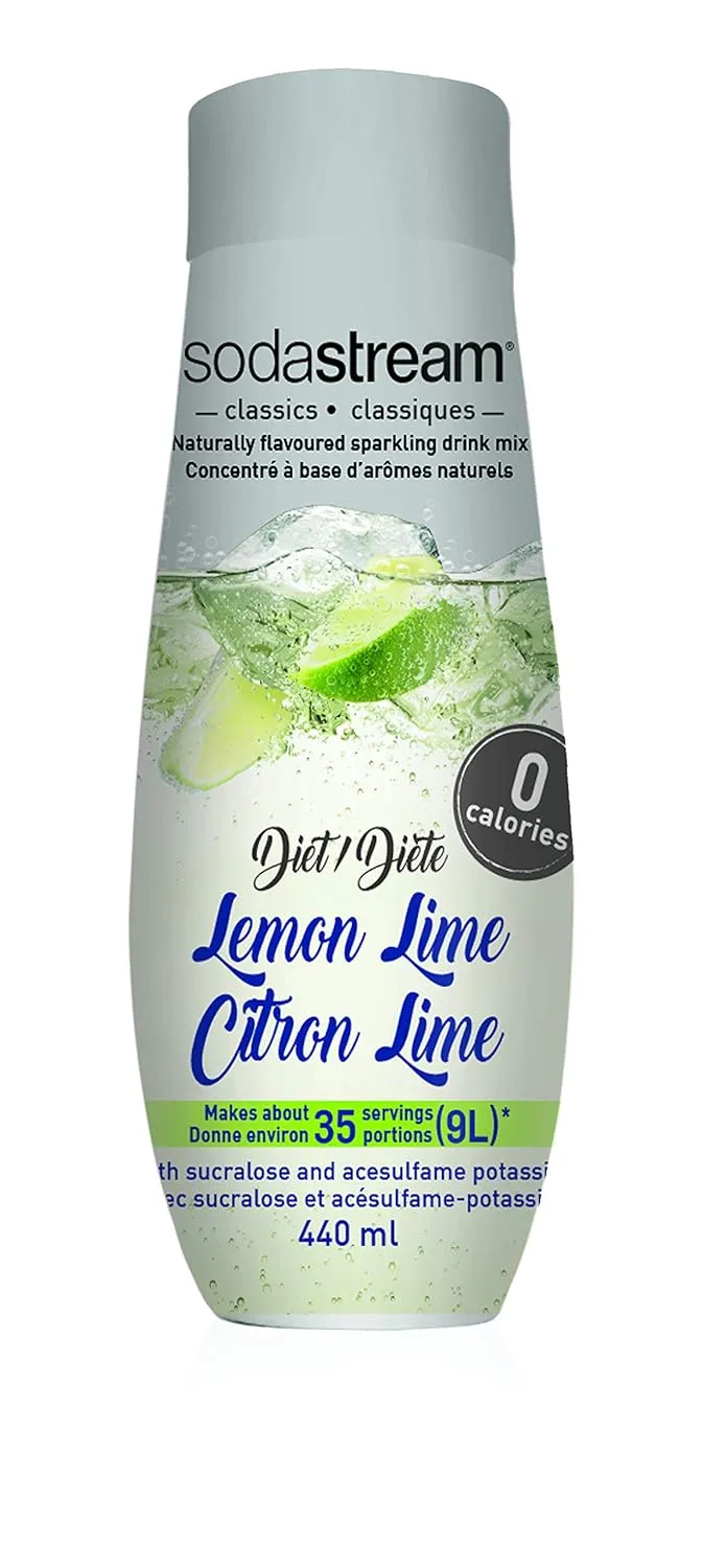 SodaStream Diet Lemon Lime Syrup, 14.8 Fluid Ounce