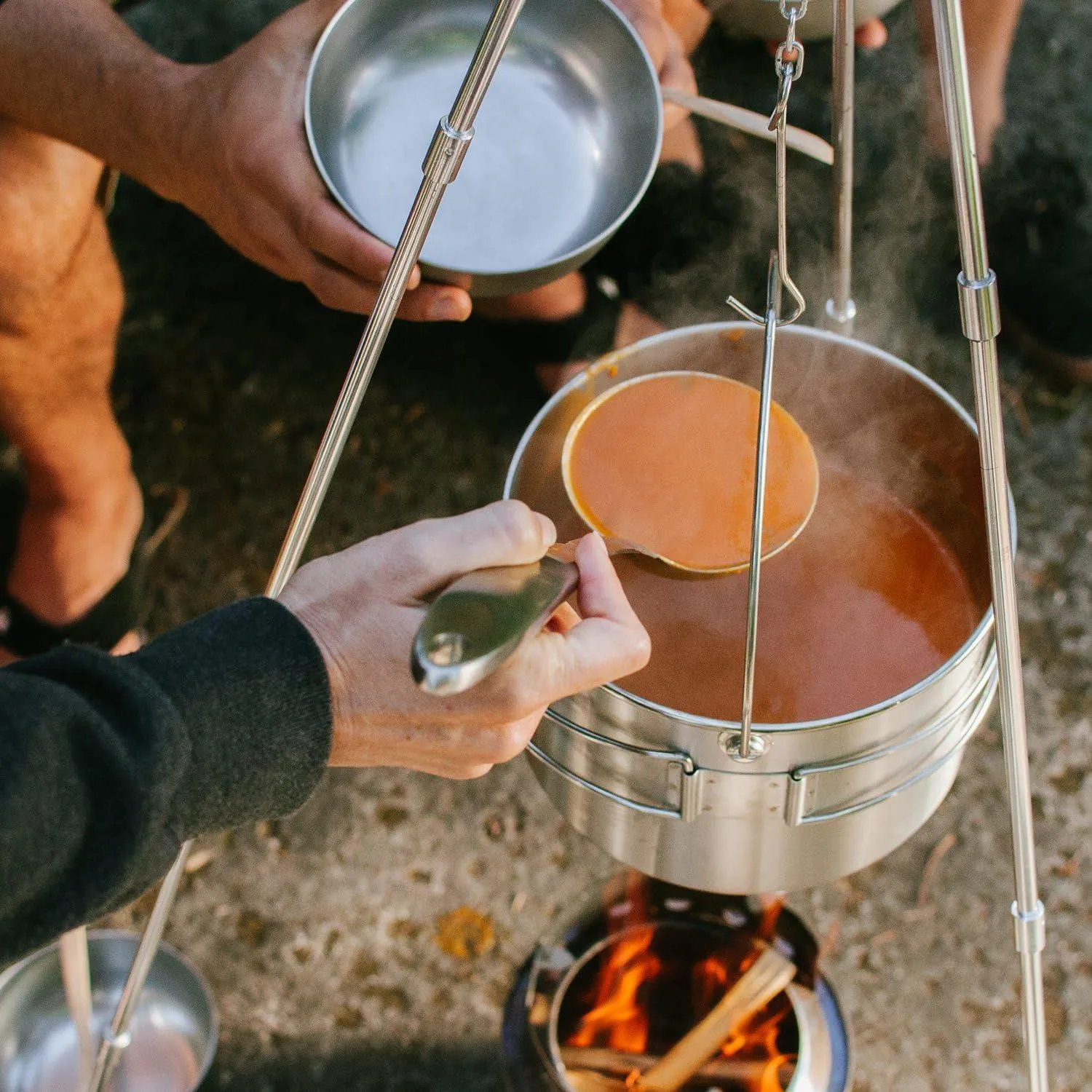Solo Stove Pot 900/1800/4000 Stainless Steel Companion Pots | Designed for use with Lite/Titan/Campfire Solo Stoves