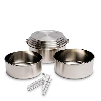 Solo Stove Pot 900/1800/4000 Stainless Steel Companion Pots | Designed for use with Lite/Titan/Campfire Solo Stoves