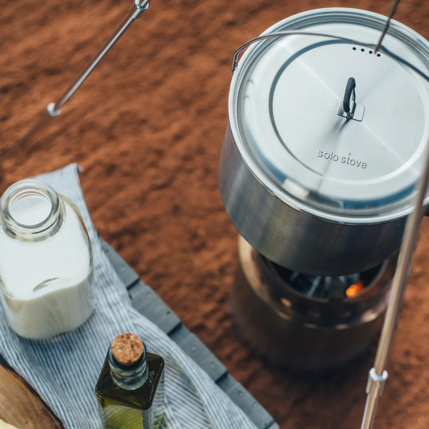 Solo Stove Pot 900/1800/4000 Stainless Steel Companion Pots | Designed for use with Lite/Titan/Campfire Solo Stoves
