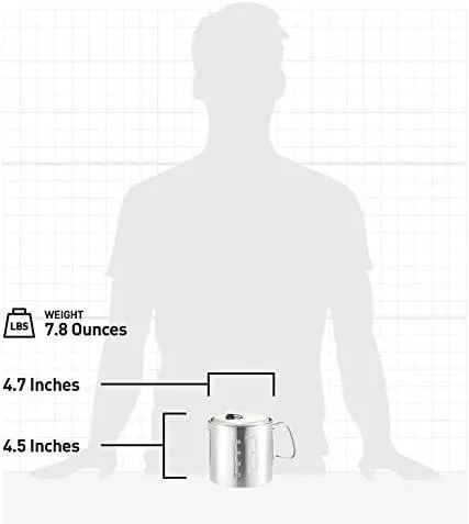 Solo Stove Pot 900/1800/4000 Stainless Steel Companion Pots | Designed for use with Lite/Titan/Campfire Solo Stoves