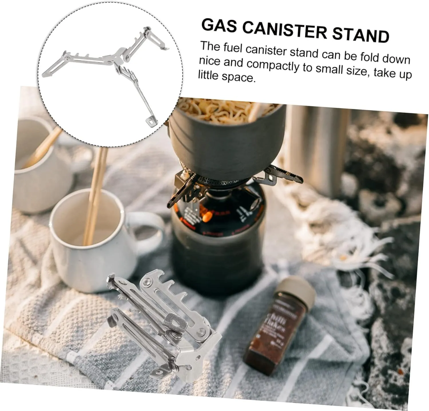 Sosoport Gas Tank Bracket Kettle Propane Hose Propane Stove Propane Tank Gauge Gas Stove Stand Cylinder Bottle