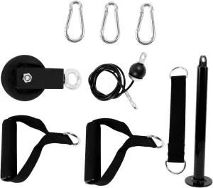 Sosoport Home Gym Equipment Set Cable Machine Gym Accessory Pulley System Ropes Comprehensive Fitness Tool for Strength Training