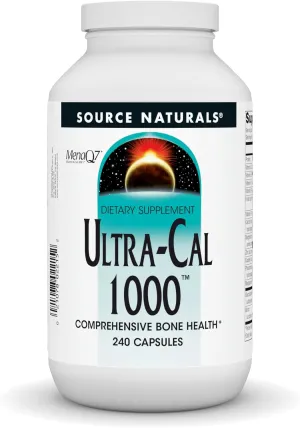 Source Naturals Ultra-Cal 1000, Comprehensive Bone Health* - 240 Capsules