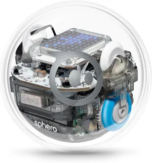 Sphero Bolt - Coding Robot Ball - Beginner to Advanced Programming - Ages 8  - Learn to Code 3 Ways: Draw, Blocks, Javascript - Programmable Sensors - LED Matrix - Durable and Waterproof Design