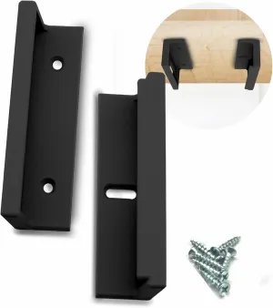 SplashNColor Under Desk Mount Kit for Focusrite Scarlett 2i2 (3rd Gen) – Secure Under Desk Organizer with Reversible ABS Brackets and Clips – Desk Mount Accessories for Sturdy Installation – Black