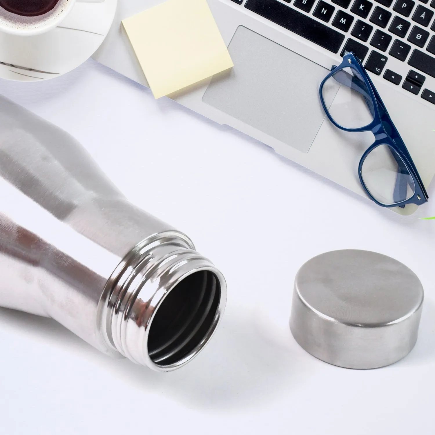 Stainless Steel Double Wall Vacuum-Insulated Drink Water Bottle (1000 ML Approx)