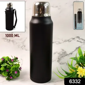 Stainless Steel Vacuum Water Bottle   Hot  Cold Insulated Flask (1000 Ml Approx)