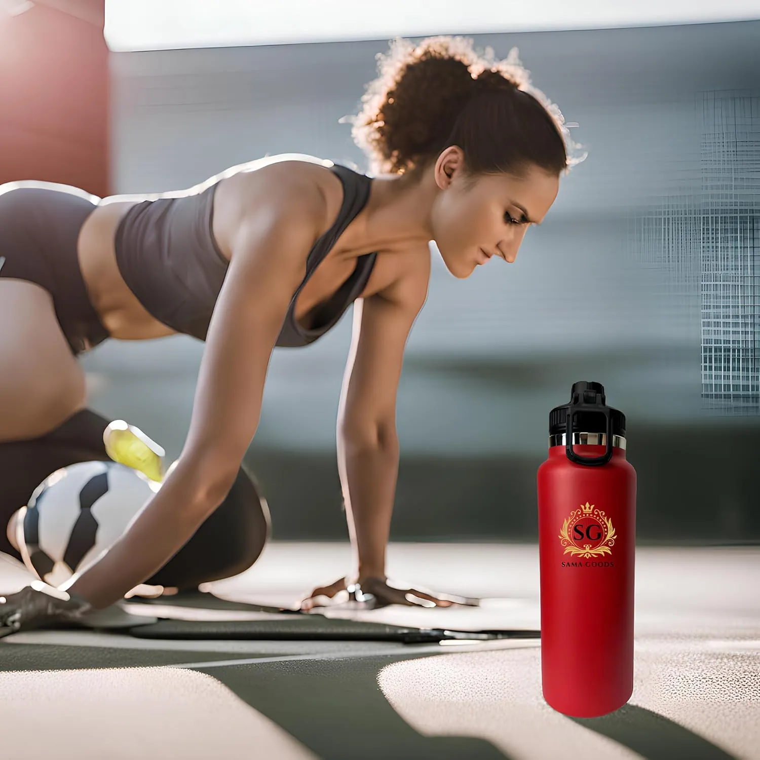 Stainless Steel Water Bottle | Leakproof, Durable & BPA-Free | Double-Wall Insulation for Hot & Cold Drinks | Wide Mouth, Perfect for Travel & Workouts