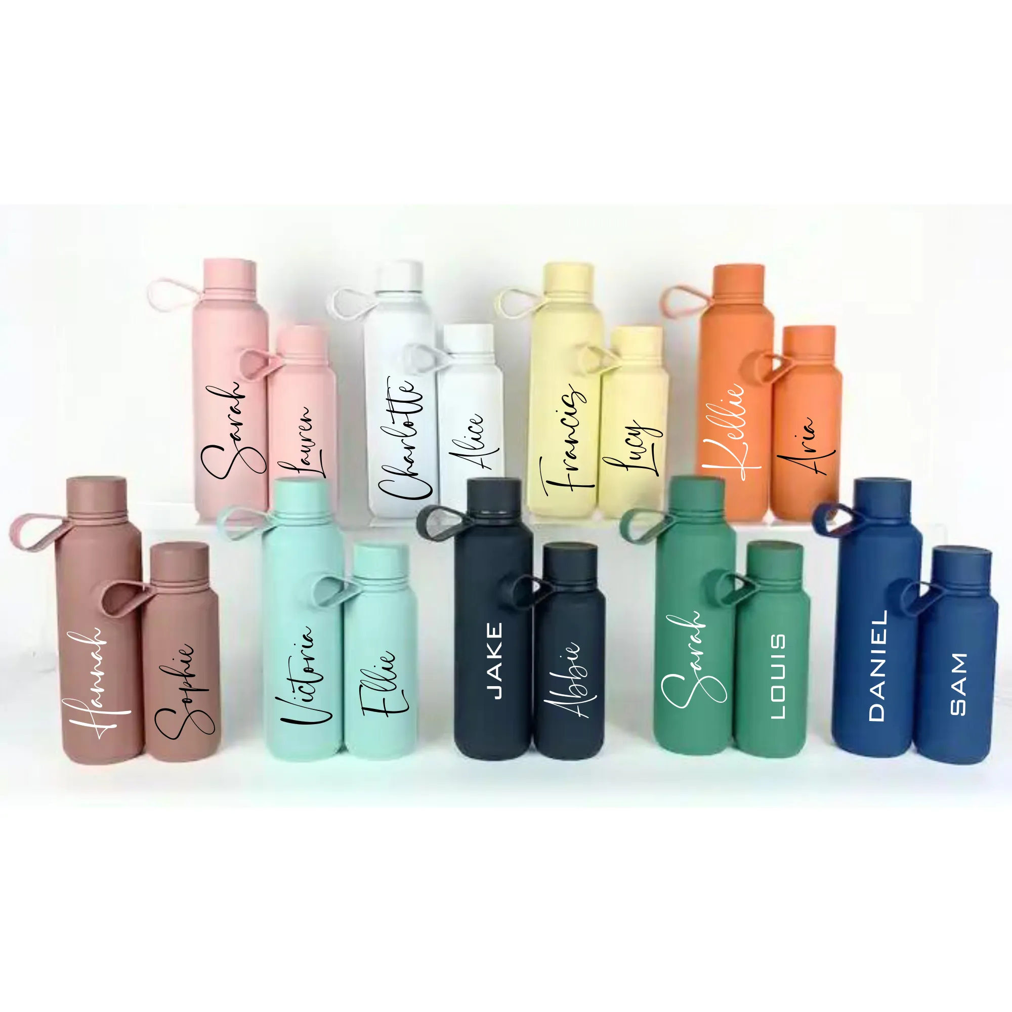 Stainless Steel Water Bottle with Loop 12oz