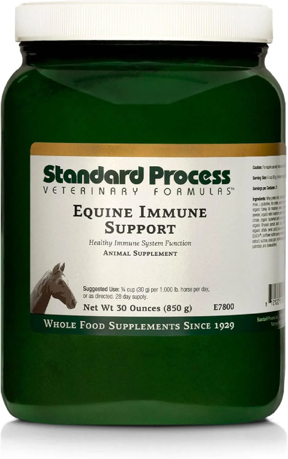 Standard Process Inc. Equine Immune Support - Dietary Supplement for Equine Health - Immune System Support with Vitamin A & Whey Protein - Whole-Food Based Horse Supplement - 850 g