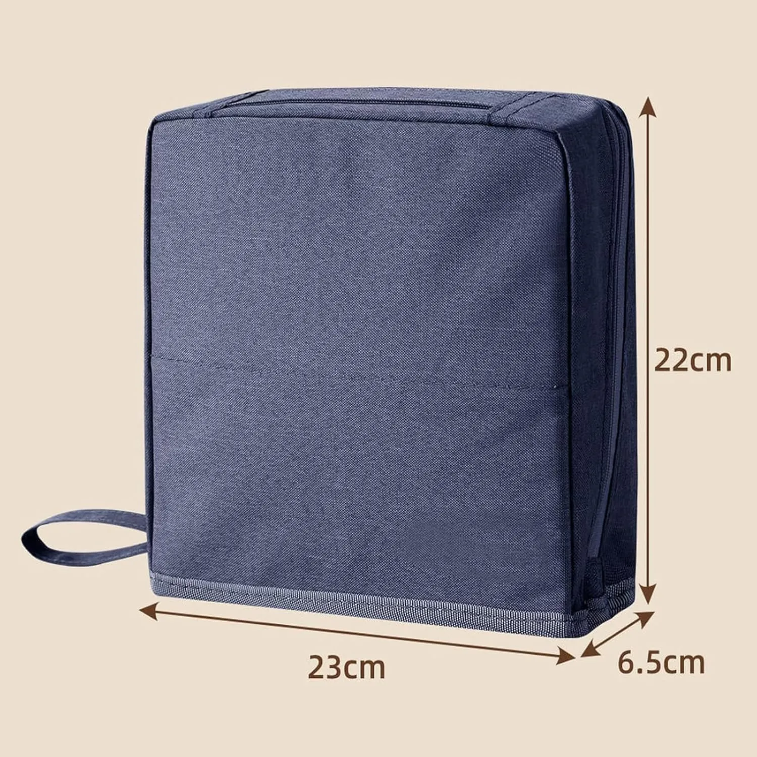 Standing Makeup Bag Portable, Large Capacity, Doresty Makeup Bag, Waterproof Multipurpose Stand up Toiletry Bags Stationery Organizer, Toiletry Bags with Compartments for Traveling (Navy)