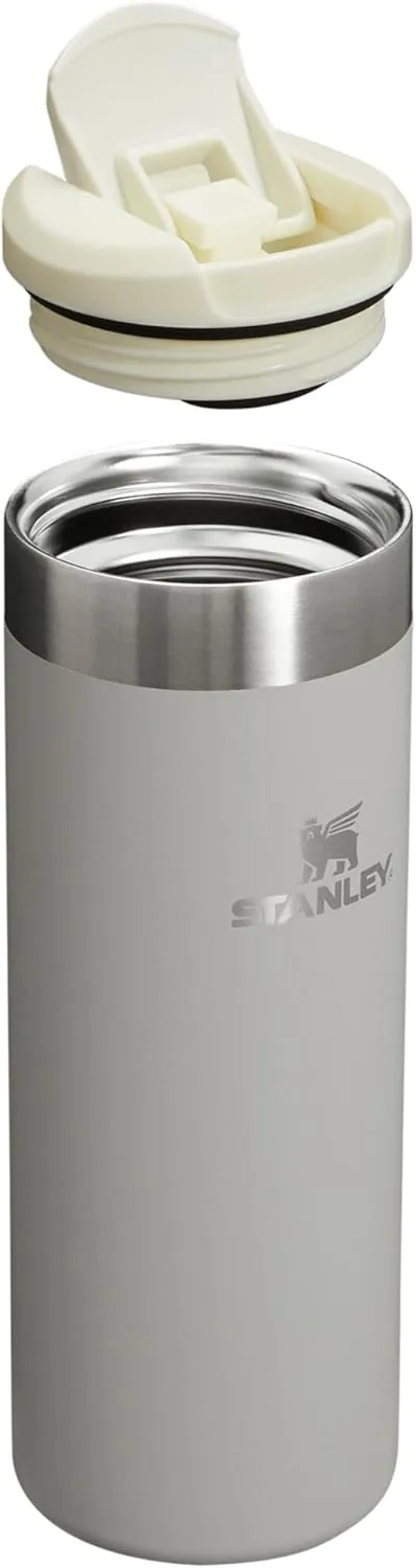 Stanley AeroLight Transit Bottle 16 oz | Locking Drink Through Lid | Leak Resistant Water Bottle or Coffee Travel Mug | Lightweight Insulated Stainless Steel | BPA-Free | Ash