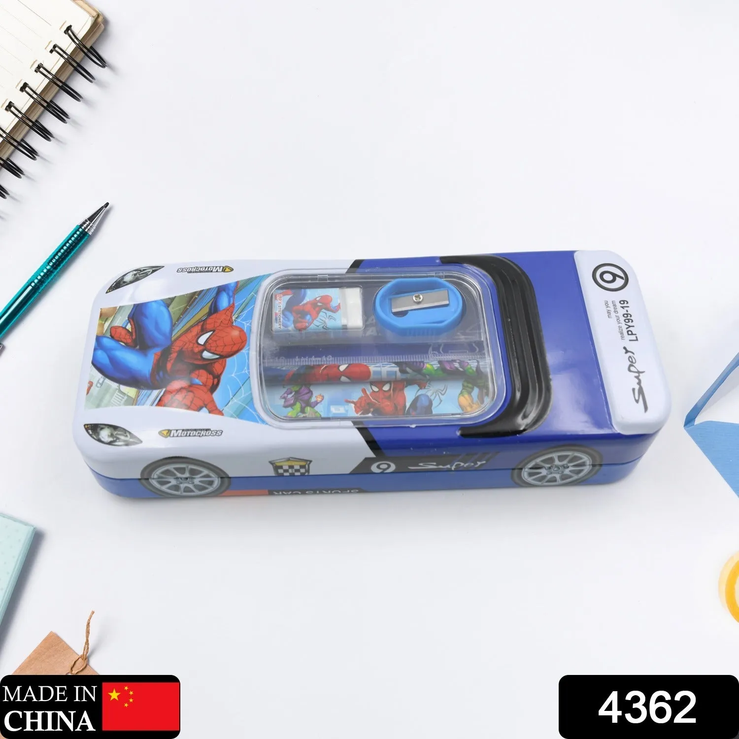 Stationery  Stationery Compass for Return Kids Compass, Pencil (5Pc Pencil Kids Shape Box, Set) Compass Sharpner, Discounted delivery for Fast response & Box, Scale for Pencil School Metal Gift Car Gift Eraser, Case Box, With Kids Birthday