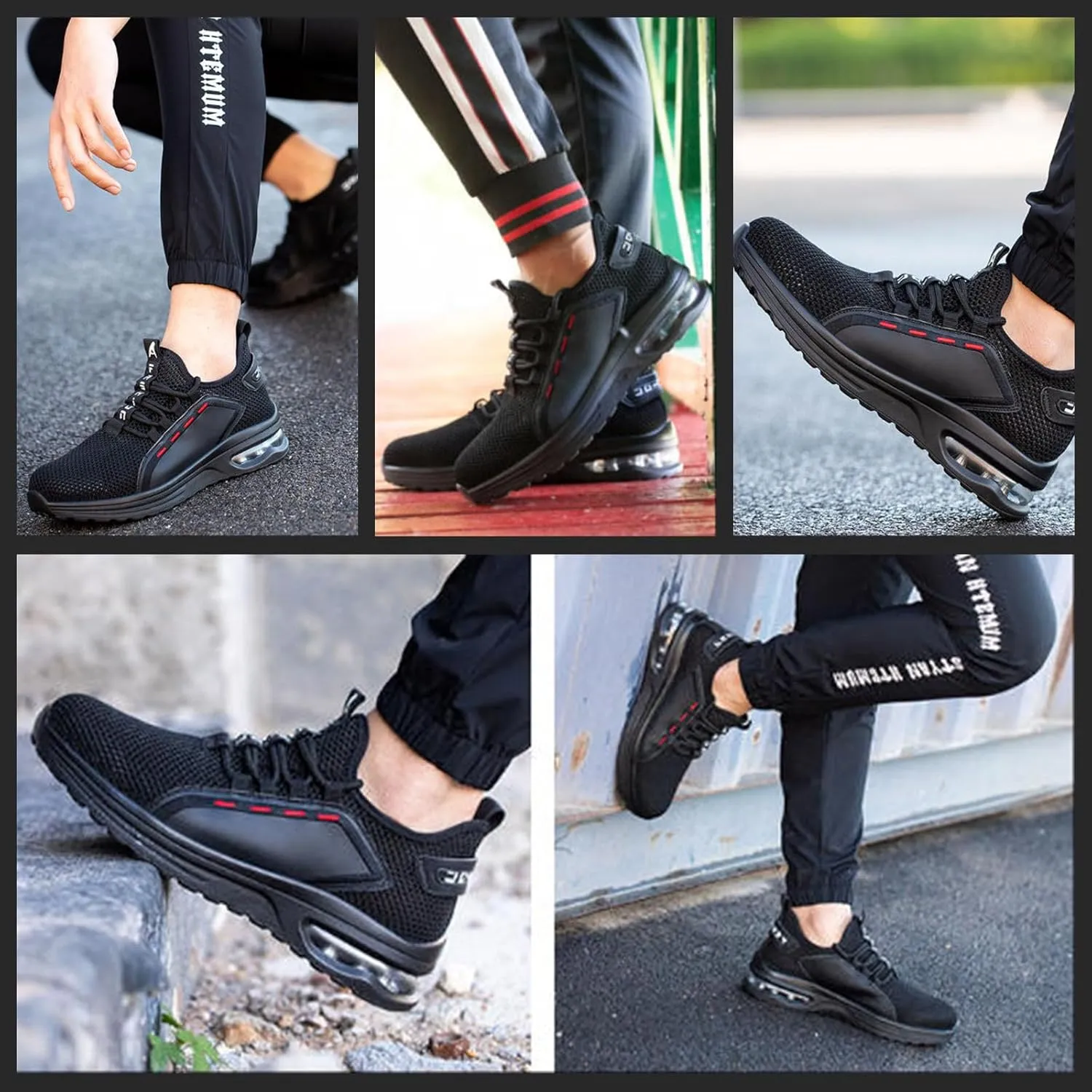 Steel Toe Indestructible Shoes Men Women Lightweight Puncture Resistant Safety Work Shoes Sneakers for Construction Working Breathable