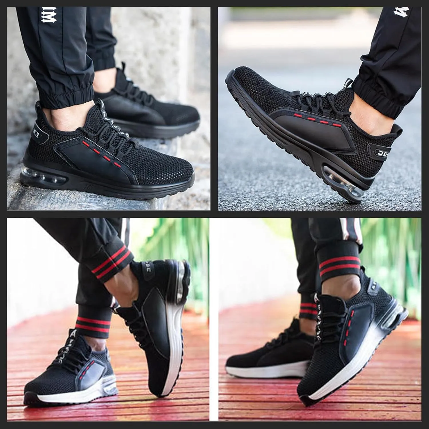 Steel Toe Indestructible Shoes Men Women Lightweight Puncture Resistant Safety Work Shoes Sneakers for Construction Working Breathable
