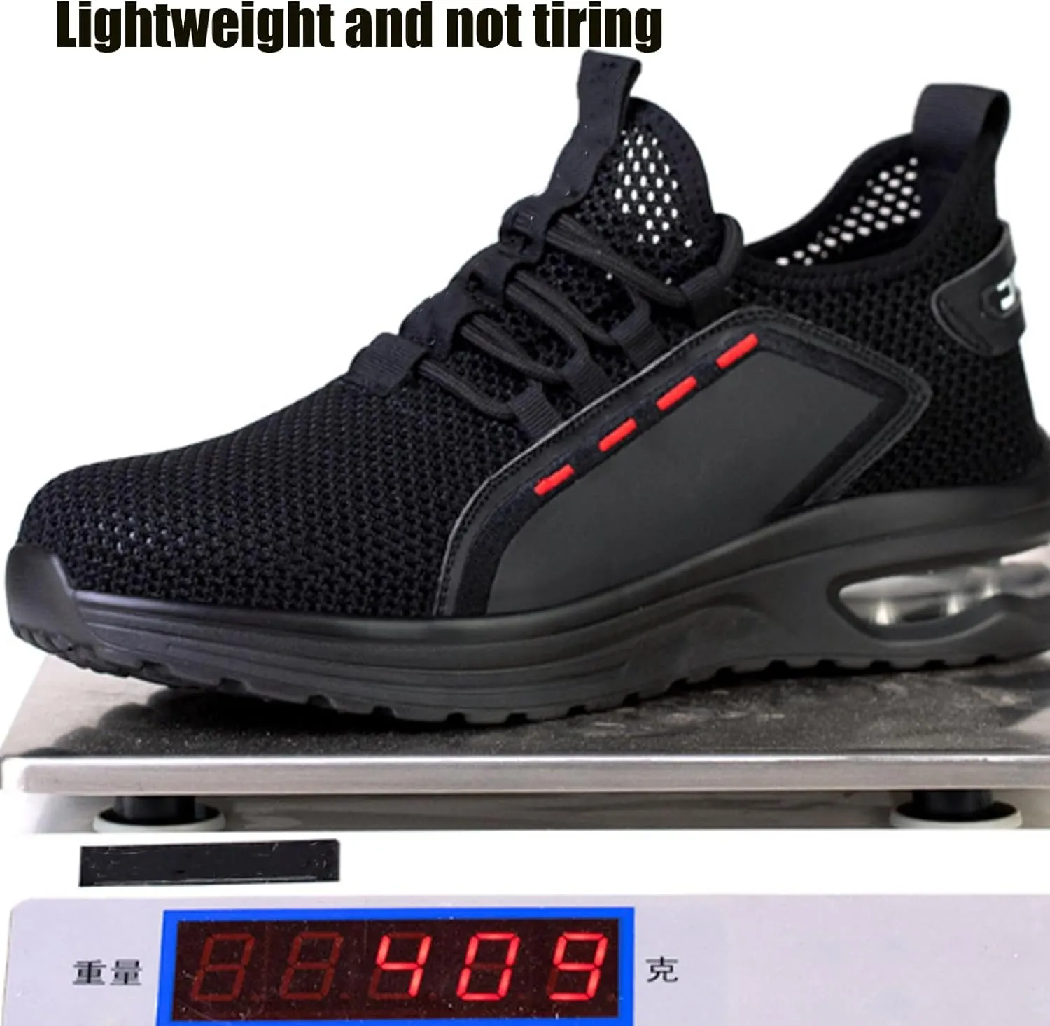 Steel Toe Indestructible Shoes Men Women Lightweight Puncture Resistant Safety Work Shoes Sneakers for Construction Working Breathable