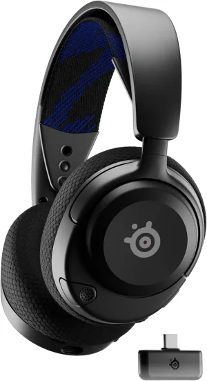 SteelSeries Arctis Nova 4P Wireless Multi-Platform Gaming Headset — 360° Spatial Audio — 2.4GHz High-Speed Wireless — 36 Hr Battery — USB-C — Gen 2 Mic — PlayStation, PC, PSVR 2, Switch