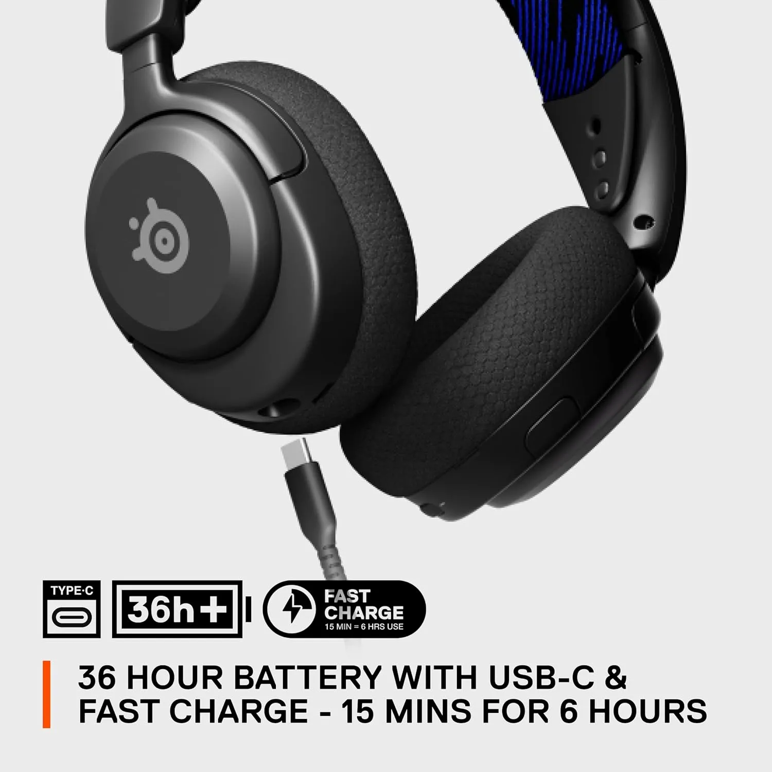 SteelSeries Arctis Nova 4P Wireless Multi-Platform Gaming Headset — 360° Spatial Audio — 2.4GHz High-Speed Wireless — 36 Hr Battery — USB-C — Gen 2 Mic — PlayStation, PC, PSVR 2, Switch