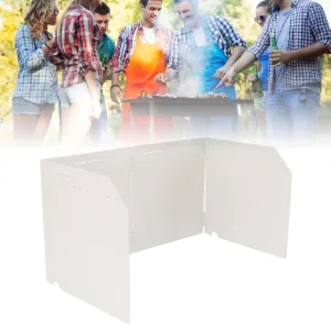 Stove Windscreen,Folding Outdoor Stove Windscreen,Camping Stoves Accessories Portable 4 Plates Stove Windshield for Camping Picnic Backpacking Cooking