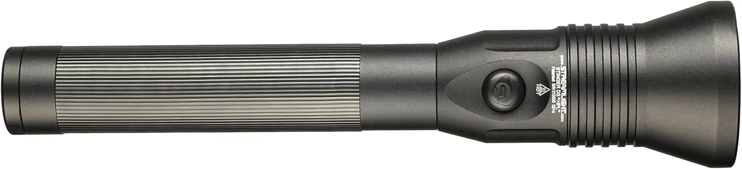 Streamlight 75863 Stinger DS HPL 800-Lumen Rechargeable Flashlight with 120V/12V DC Smart Charger System and 2 Holders, Black