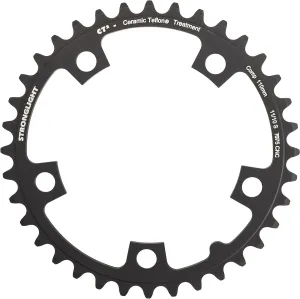 STRONGLIGHT Chainring Steel 5-Hole 110mm CT2 Ceramic Teflon Coating Black