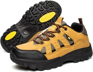 Succttssful Mens Hiking Shoes Waterproof Lightweight Outdoor Low-Top Climbing Shoes for Trekking Training Mountaineer Camping Trail