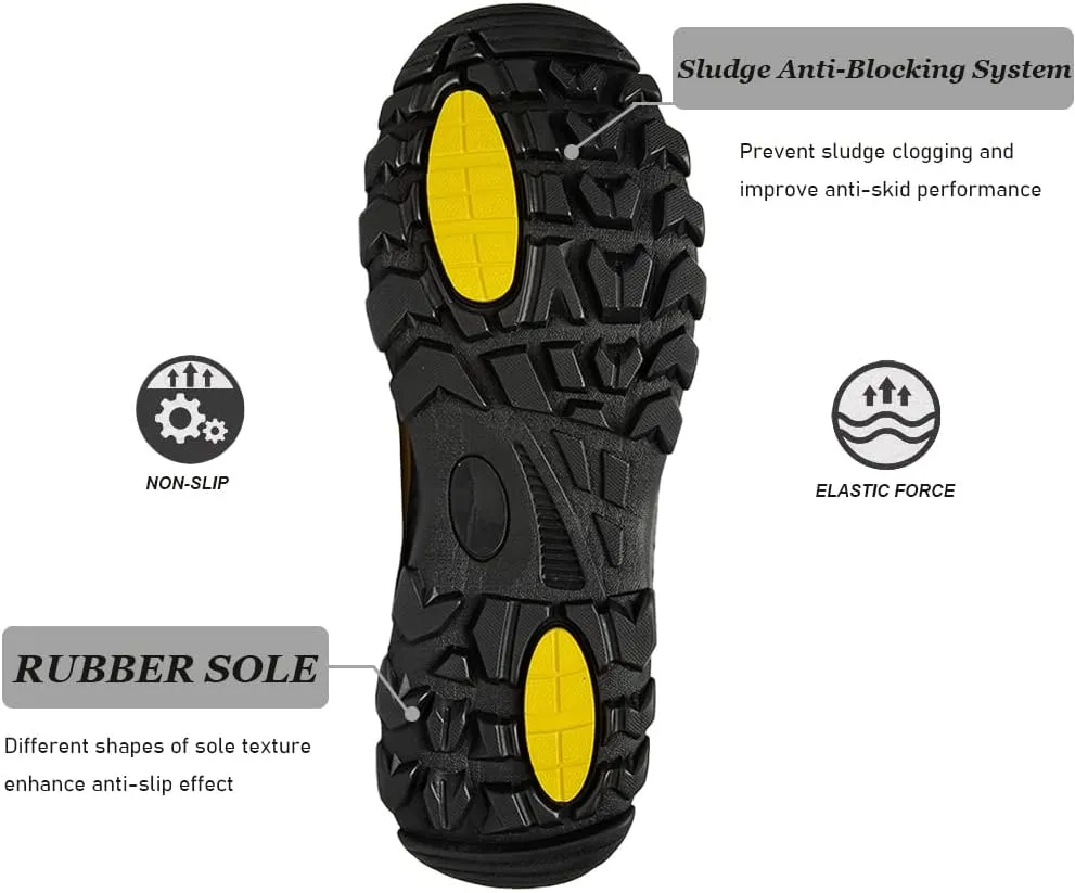 Succttssful Mens Hiking Shoes Waterproof Lightweight Outdoor Low-Top Climbing Shoes for Trekking Training Mountaineer Camping Trail